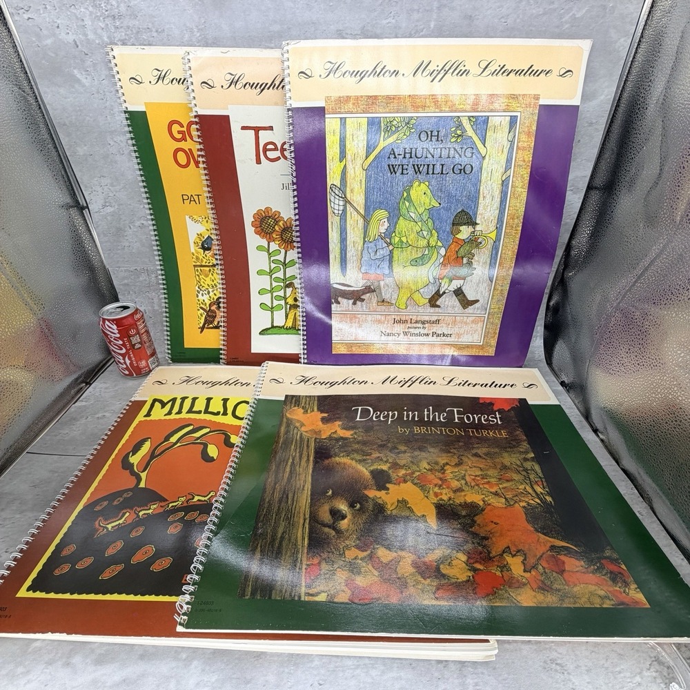 Rare! Big Books Oversized Elementary School Read-Aloud Classroom 7'x20" Lot Of 5